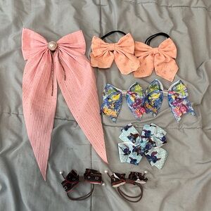 Hair tie and bow bundle